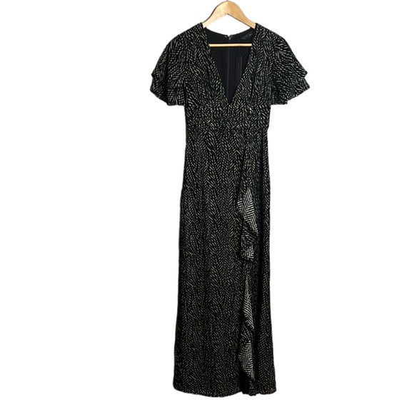 House of Harlow 1960 x revolve waterfall zebra print maxi dress XS - Picture 4 of 12